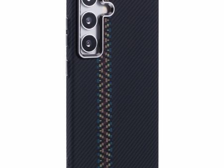 EIDERWOOD Mønstret Carbon Cover - Samsung Galaxy S24 - MagSafe Kompatibel - Dark ZigZag Pattern Online now