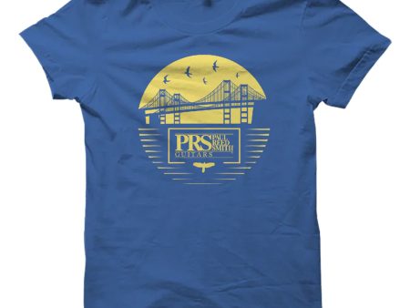 PRS Bay Bridge Tee Short Sleeve (Yellow Blue) - Small For Discount