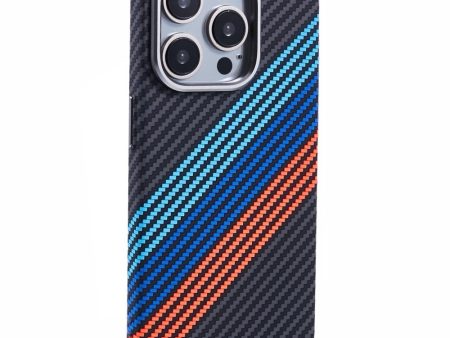 EIDERWOOD Mønstret Carbon Cover - iPhone 15 Pro - MagSafe Kompatibel - Colorful Stripes Cheap