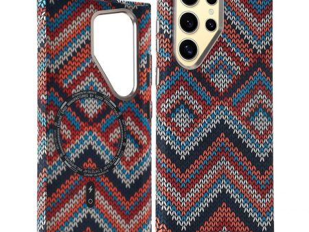 EIDERWOOD Mønstret Carbon Cover - Samsung Galaxy S24 Ultra - MagSafe Kompatibel - Retro Pattern Online Sale