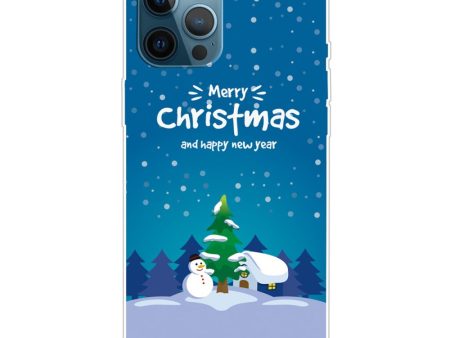 EIDERWOOD iPhone 16 Pro Fleksibelt Plast Julecover - Merry Christmas - Snemand & Juletræ Fashion