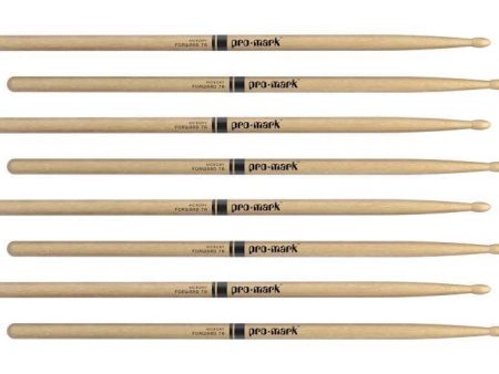 Pro-Mark TX7AW-4P Forward Lacquered Hickory Drumsticks - 7A (4-Pack) Online Hot Sale