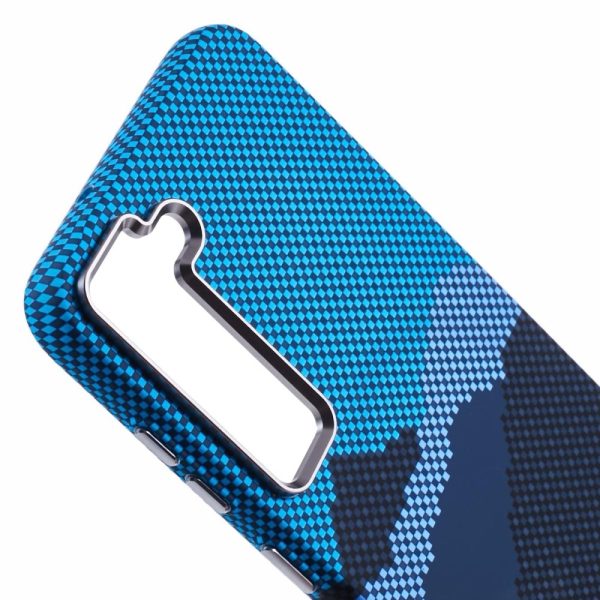 EIDERWOOD Mønstret Carbon Cover - Samsung Galaxy S23 - MagSafe Kompatibel - Blue Peak Online Sale