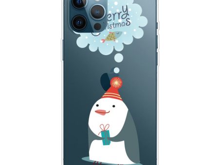 EIDERWOOD iPhone 16 Pro Max Fleksibelt Plast Julecover - Merry Christmas - Pingvin Cheap