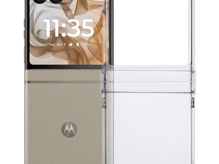 EIDERWOOD Motorola Razr 50 5G Crystal Clear Shockproof Fleksibel Plastik Cover - Gennemsigtig Sale