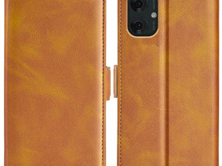 EIDERWOOD Motorola Moto G55 Wallet Flip Cover i læder m. Pung - Brun Fashion