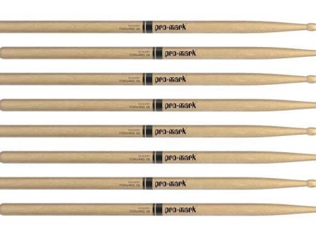 Pro-Mark TX2BW-4P Forward Lacquered Hickory Drumsticks - 2B (4-Pack) Online Hot Sale