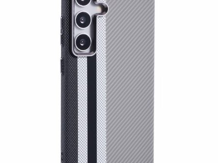 EIDERWOOD Mønstret Carbon Cover - Samsung Galaxy S24 - MagSafe Kompatibel - Grey Stripes Online Hot Sale