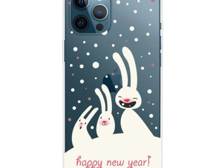 EIDERWOOD iPhone 16 Pro Max Fleksibelt Plast Julecover - Merry Christmas - Kaniner Sale