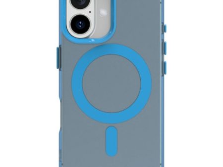 EIDERWOOD iPhone 16 Hybrid Plast Cover - MagSafe Kompatibel - Gennemsigtig   Blå Cheap