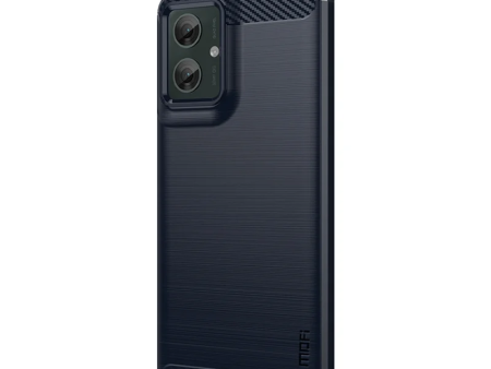 Motorola Moto G55 5G MOFI Carbon Fiber Cover - Blå Supply