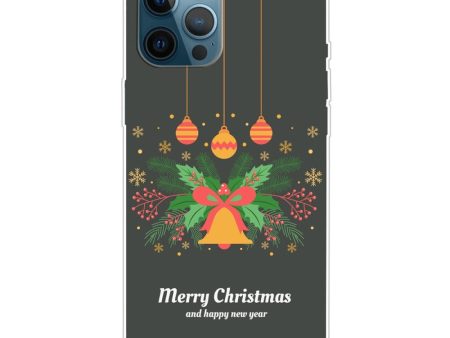 EIDERWOOD iPhone 16 Pro Fleksibelt Plast Julecover - Merry Christmas - Julekrans & Juleklokke For Sale