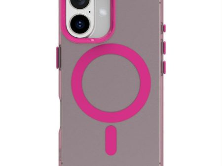 EIDERWOOD iPhone 16 Hybrid Plast Cover - MagSafe Kompatibel - Gennemsigtig   Lyserød For Cheap