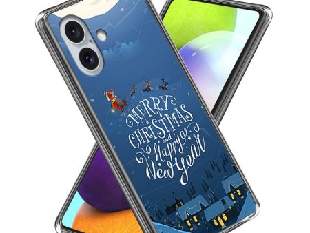 iPhone 16 Julecover i Fleksibelt Plast - Merry Christmas & Happy New Year Online