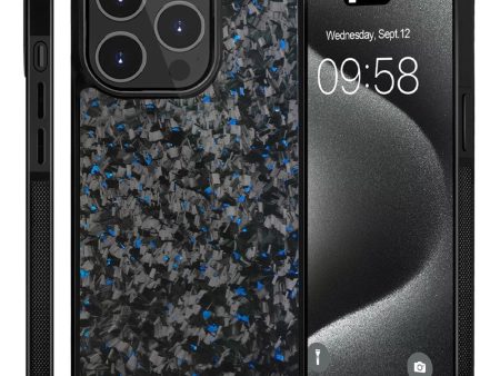 EIDERWOOD iPhone 14 Pro Aramid Fiber Bagside og Blød Plast cover - Blå Online Sale