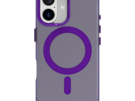 EIDERWOOD iPhone 16 Hybrid Plast Cover - MagSafe Kompatibel - Gennemsigtig   Lilla For Sale