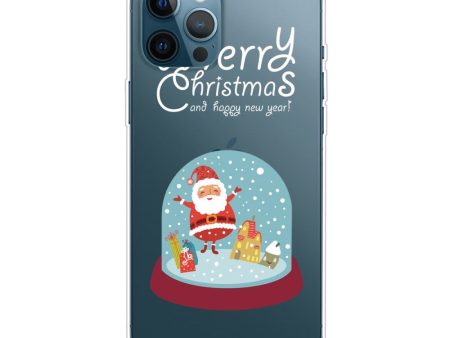 EIDERWOOD iPhone 16 Pro Max Fleksibelt Plast Julecover - Merry Christmas - Snekugle m. Julemand For Sale