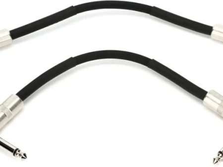 PRS Classic Right Angle to Right Angle Instrument Cable - 6 inch (2 Pack) Fashion