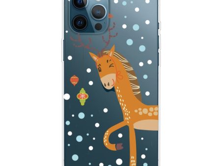 EIDERWOOD iPhone 16 Pro Max Fleksibelt Plast Julecover - Merry Christmas - Jule Rensdyr Supply