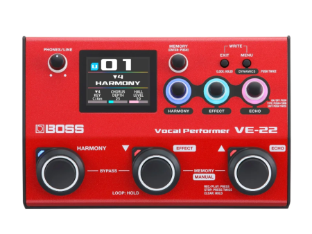 Boss VE-22 Vocal Effects and Professional Microphone Preamp Online now