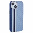 EIDERWOOD Mønstret Carbon Cover - iPhone 15 - MagSafe Kompatibel - Blue Stripes on Sale