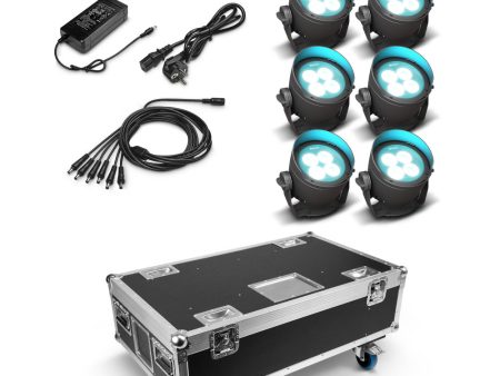 Cameo Pro CLDROPB4SET2 6 x DROP B4 in Charging Flightcase (Black) Online now