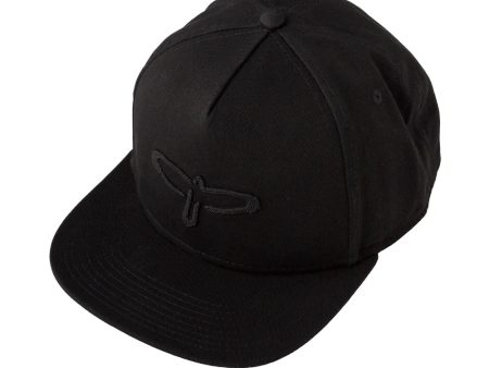 PRS Black Bird Baseball Flat Bill Hat (Black) Fashion