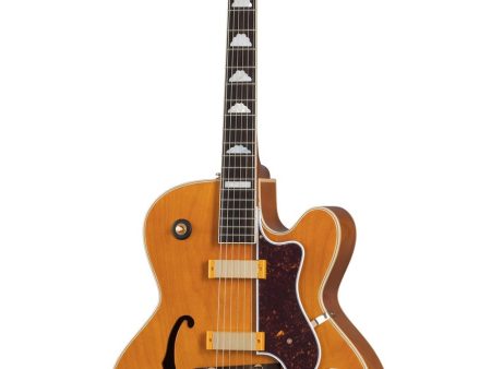 Epiphone ZEPHYR DELUXE REGENT Hollow Body Electric Guitar (Aged Antique Natural) Online now