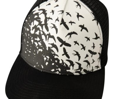 PRS Bird Swarm Baseball Hat (Black and White) Fashion