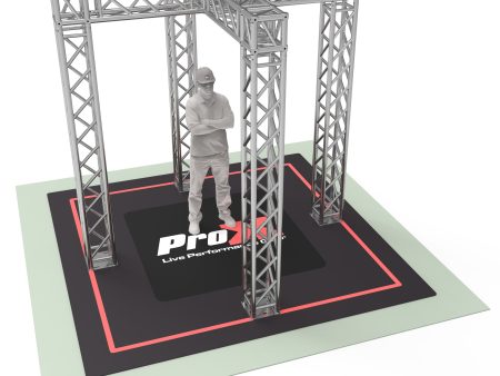 ProX KTP-999X Tradeshow Booth - 9.42 W X 9.42 L X 9.20 FT H with X Shape Design in center K SERIES Light Duty Cheap