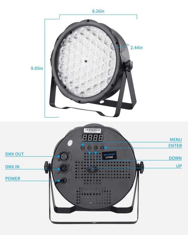 Big Dipper LPC60S 60x1W RGB 3-In-1 LED Par (DEMO) Online Hot Sale