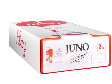 Juno JCR012550 Bb Clarinet  2 ½ Strength Reeds (Box of 50) Hot on Sale