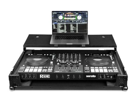 Headliner HL10016 Flight Case For Rane Four With Laptop Platform And Wheels (Pitch Black) Hot on Sale