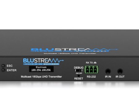 Blustream IP300UHD-TX 18Gbps AVoIP Transmitter Over 1Gb Network Supply