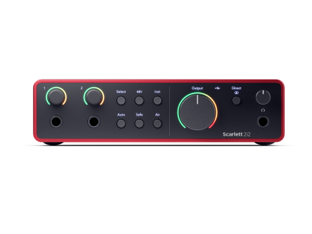 Focusrite SCARLETT 2i2 2-In 2-Out Audio Interface - 4th Gen Hot on Sale