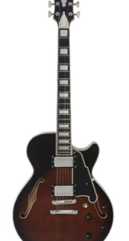 D Angelico PREMIER SS Series Semi Hollow-Body Electric Guitar (Brown Burst) Online Sale