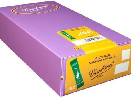 Vandoren SR2635 50 JAVA Alto Saxophone Reeds Strength - 3.5 (Box of 50) Online Sale