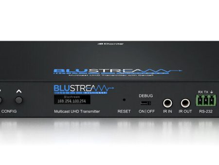 Blustream IP250UHD-TX 10Gbps AVoIP Transmitter Over 1Gb Network With Dante Fashion