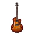 Godin Guitars 5TH AVENUE CW KINGPIN II HB Semi Hollow-Body Electric Guitar (Cognac Burst) For Sale