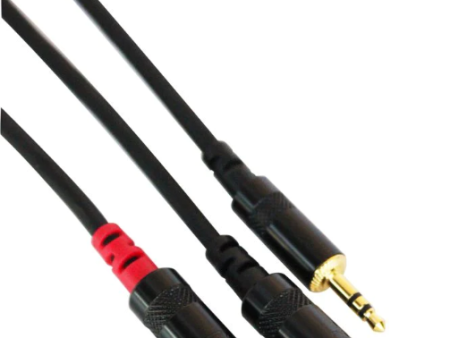 Digiflex HIN-1K-2R-15 Pro Splitter Cable Mini TRS to 2x RCA Plugs - 15 Foot on Sale