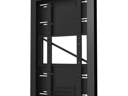 Peerless-AV KIP655 On-Wall Kiosk Portrait Enclosure for 55  Displays (Black) Online Hot Sale