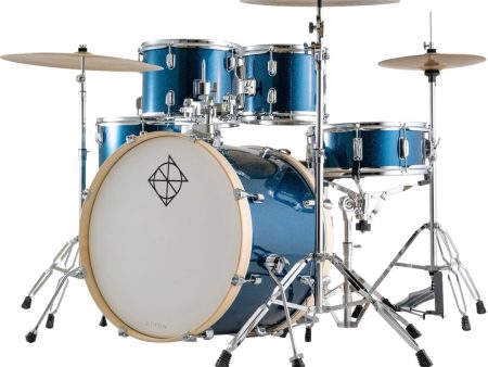 Dixon PODSP520C1OBS Spark 5-Piece Drum Set Pack With 20  Bass Drum (Ocean Blue Sparkle) Online