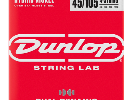 Dunlop DBHYN45105 Hybrid Nickel Bass Guitar Strings 45 105 Fashion