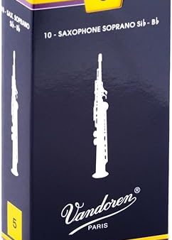 Vandoren SR205 Soprano Saxophone Traditional Reeds Strength - 5 (Box of 10) For Sale