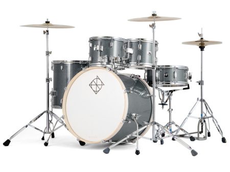 Dixon PODSP520C1BGM 5-Piece Drum Set Pack With 20  Bass Drum (Gun Metal) For Sale