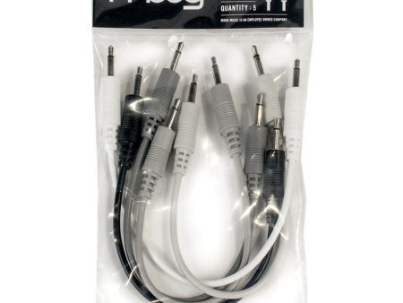 Moog RES-CABLE-SET-2 Patch Cables for Mother-32 Synthesizer (5-Piece Set) - 6  on Sale