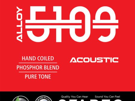 Sfarzo 5109A500 Alloy 5109 Acoustic Guitar Strings - (13-56) Hot on Sale