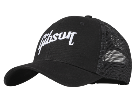 Gibson GHT-BTS Trucker Snapback (Black) Hot on Sale