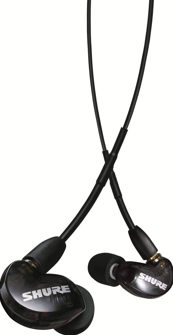 Shure SE215DYBK+UNI Sound-Isolating In-Ear Stereo Earphones with RMCE-UNI Remote Mic Universal Cable (Black) Online Hot Sale