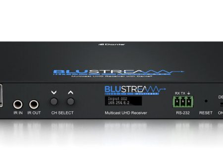 Blustream IP250UHD-RX 10Gbps AVoIP Receiver Over 1Gb Network With Dante Online now